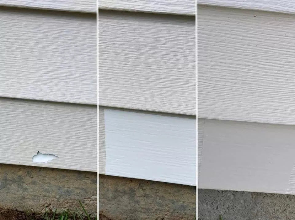 Mendyl Vinyl and Stucco Siding Repair Kit - Cover Any Cracks Holes or White [1]