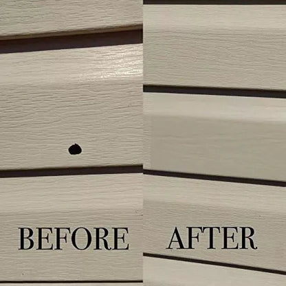 Mendyl Vinyl and Stucco Siding Repair Kit - Cover Any Cracks Holes or White [9]