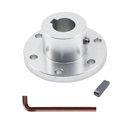 MiJunHD Aluminum Alloy Flange Coupling, 15 mm Inner Dia with 15mm, Silver [1]