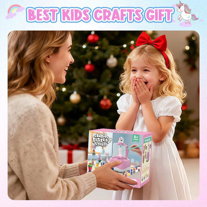 Mini Pottery Wheel for Kids - Painting Craft Kit with Mini, Pink [6]