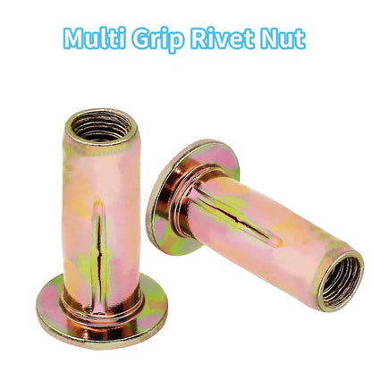 Moicstiy 25Pcs M5 Steel Multi Grip M5, Zinc (Metallic) or Gold [1]