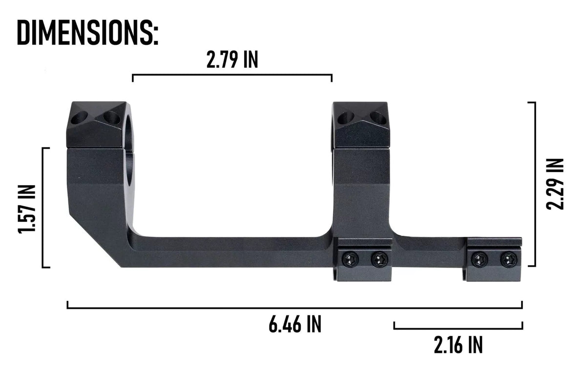 Monstrum Ultra Series Precision Offset Picatinny Scope Mount | 30 mm | Black [2]