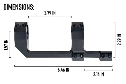 Monstrum Ultra Series Precision Offset Picatinny Scope Mount | 30 mm | Black [2]