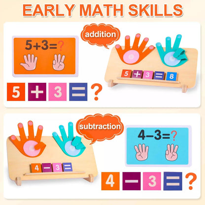 Montessori Toys for 3-5 Year Old, Educational Math 11.6x8.46 inch, Colorful [2]