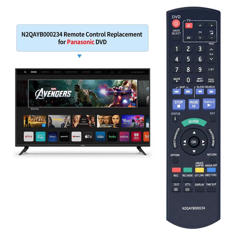 N2QAYB000234 Remote Control For Panasonic DVD Recorder DMR-EX71S DMR-EX81S [2]