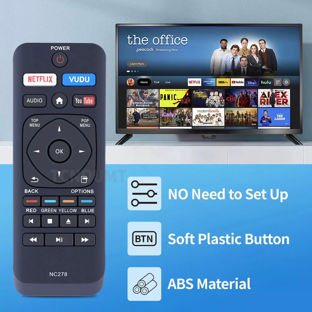 NC278 NC278UL Remote Control For Philips DVD Player BDP2501/F7A [3]