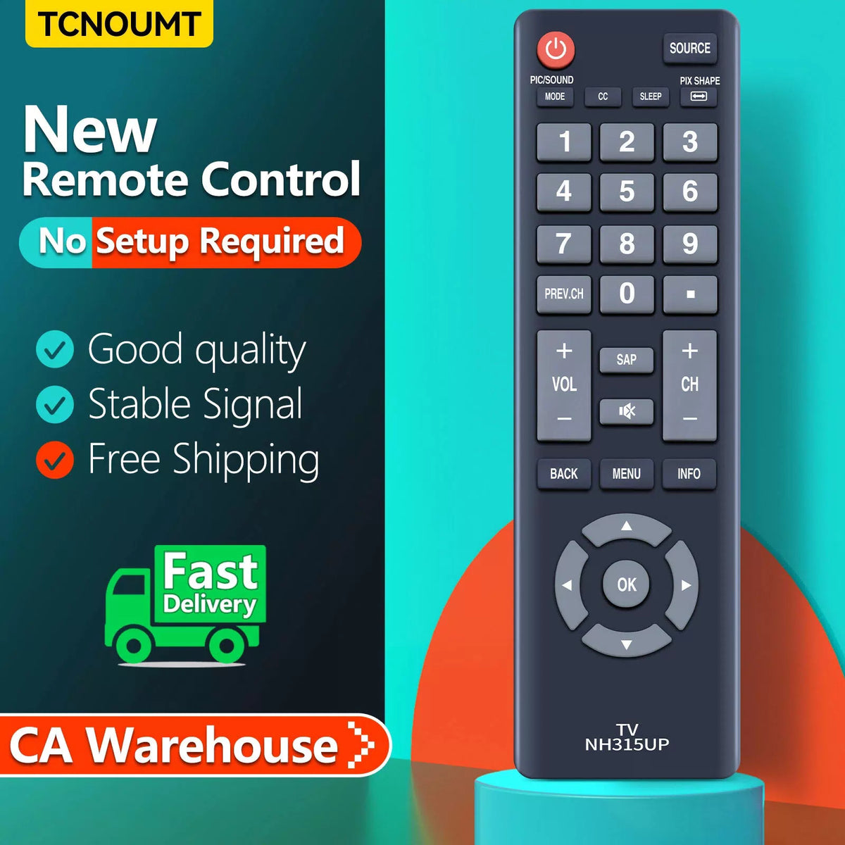 NH315UP Remote Control For Sanyo Smart TV FW32D06F FW43D25F FW50D36F FW55D25F [1]