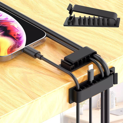 N NOROCME 192 PCS Cable Management Kit 4 Wire Organizer 192 PCS, Black [3]