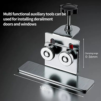 New Cabinets Frame Jig Woodworking Cabinet Door Mounting Positioner Adjustable Stainless Steel Cabinet Door Mounting Clamp [2]