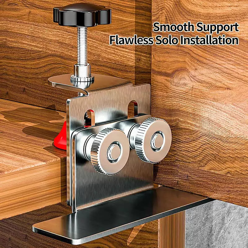 New Cabinets Frame Jig Woodworking Cabinet Door Mounting Positioner Adjustable Stainless Steel Cabinet Door Mounting Clamp [3]