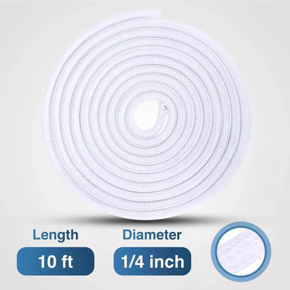 Nilight Cable Sleeve,10ft-1/4inch Cord Management Sleeves, 1/4"-10ft, White [6]
