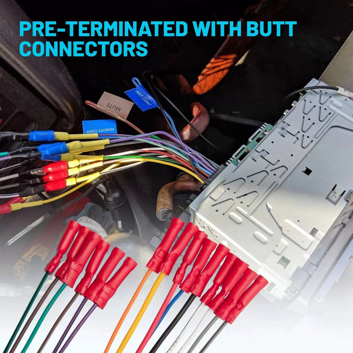 NuIth Car Radio Wiring Harness W/Butt Compatible with 92-17 Toyota RAV4... [5]