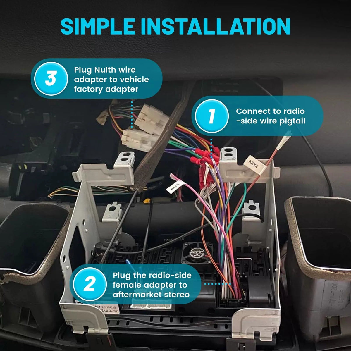NuIth Car Radio Wiring Harness W/Butt Compatible with 92-17 Toyota RAV4... [6]