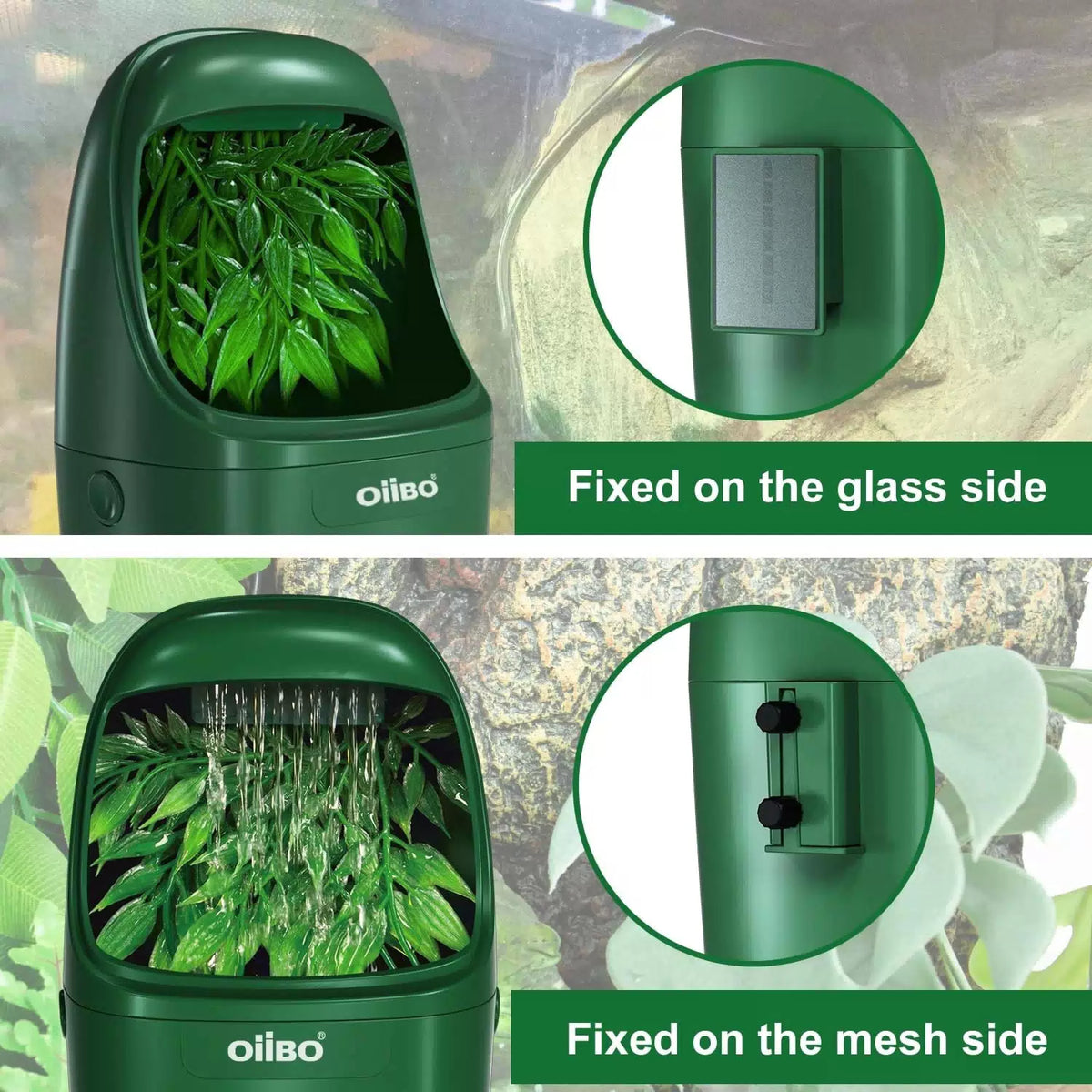 OIIBO Reptile Water Fountain Chameleon Dripper, Green [5]