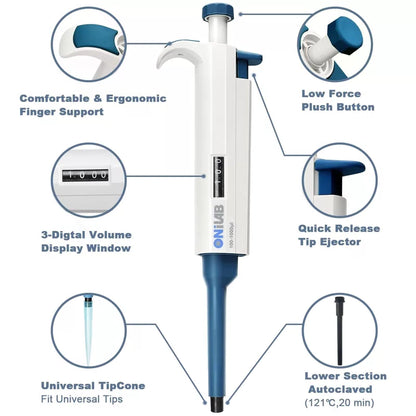 ONiLAB 5-50μl Single-Channel Manual Adjustable Variable Volume [2]
