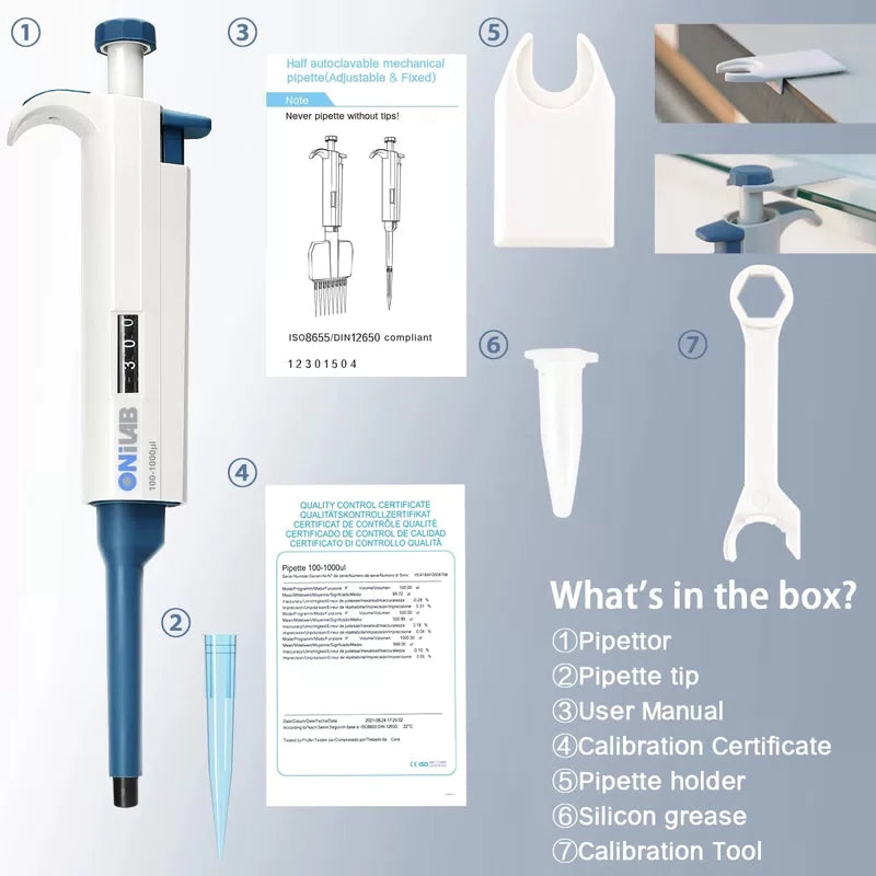 ONiLAB 5-50μl Single-Channel Manual Adjustable Variable Volume [5]