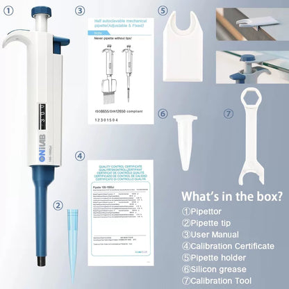 ONiLAB 5-50μl Single-Channel Manual Adjustable Variable Volume [5]