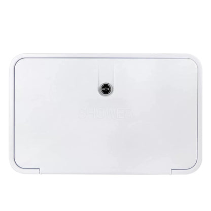 OYMOV RV Exterior Shower Box Kit with Lock for Outside, Outdoor white [3]
