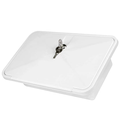 OYMOV RV Exterior Shower Box Kit with Lock for Outside, Outdoor white [4]