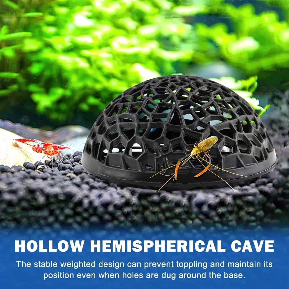 Olnverath Shrimp Dome Hide, Be-TTA Habitat Fish Tank Tunnel, Aquarium White [3]