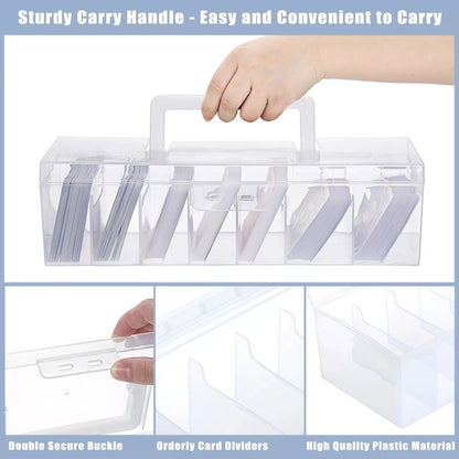 OwnMy 1PCS Plastic Trading Card Storage Box Clear Baseball 1PCS, [5]