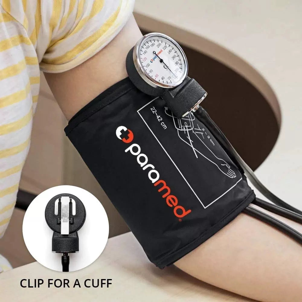 PARAMED Aneroid Sphygmomanometer – Manual Blood 1 Count (Pack of 1), Black [3]
