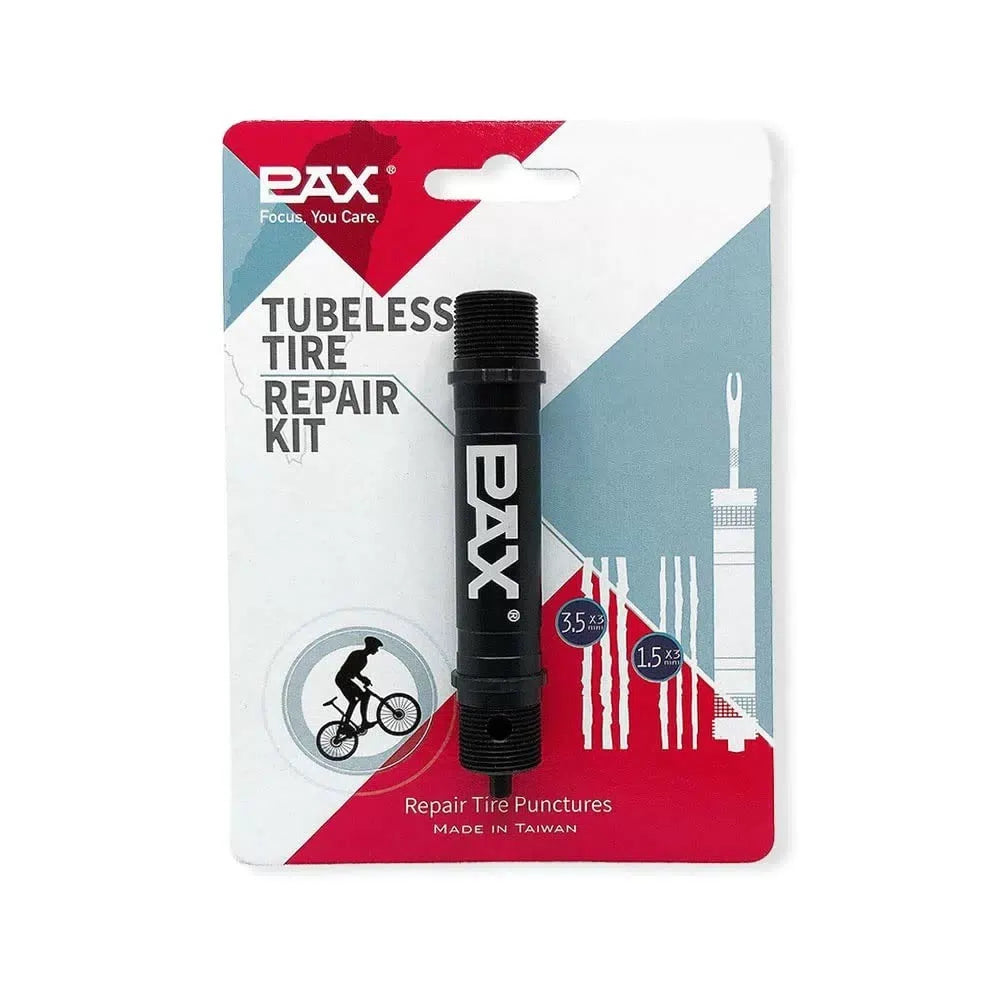 PAX Black Mountain Bike Tubeless Tire Repair Plug Kit, Black, 4mm Hex key [3]