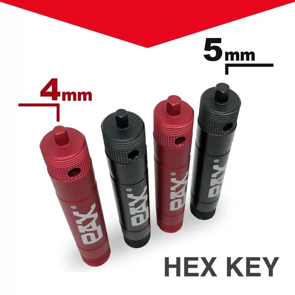 PAX Black Mountain Bike Tubeless Tire Repair Plug Kit, Black, 4mm Hex key [4]