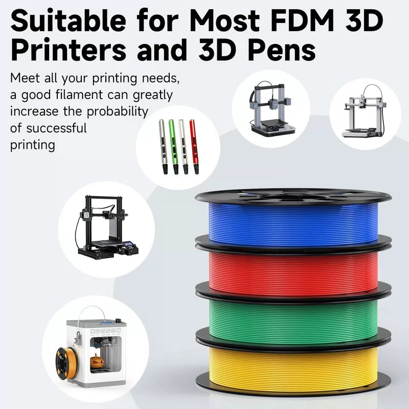 PLA Filament 1.75mm Bundle, WEEDO 3D Printer Filament, 1.75mm, Multicolor1 [6]