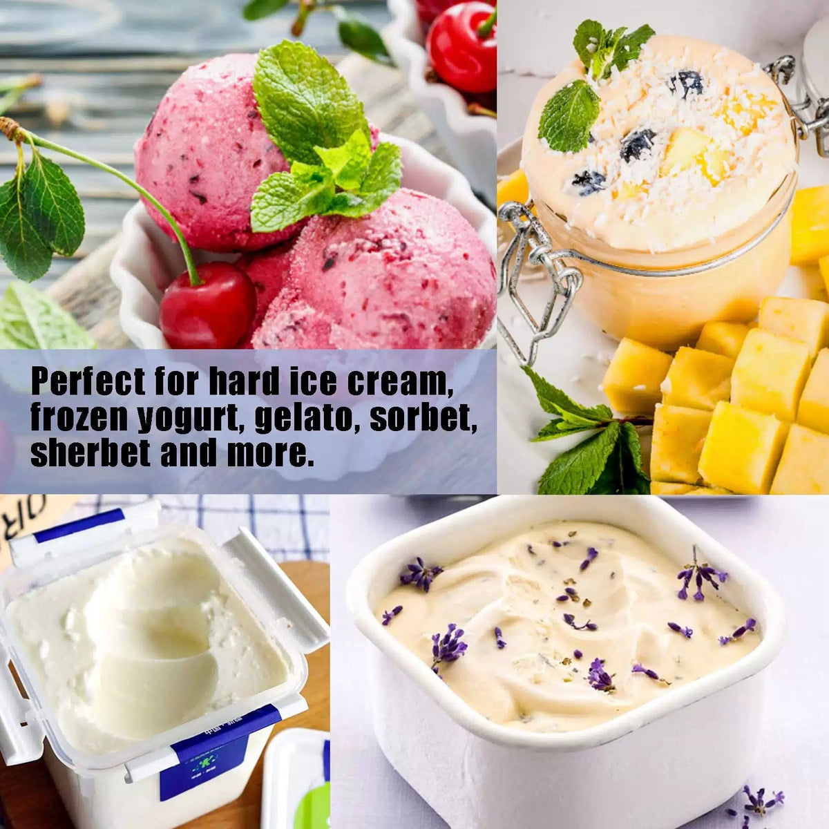 POWSHELF 2 Pack Ice Cream Spade - Stainless Steel Flat 9.4*7.1, Silver [6]