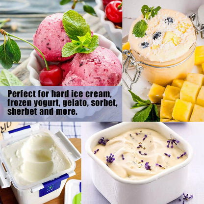 POWSHELF 2 Pack Ice Cream Spade - Stainless Steel Flat 9.4*7.1, Silver [6]