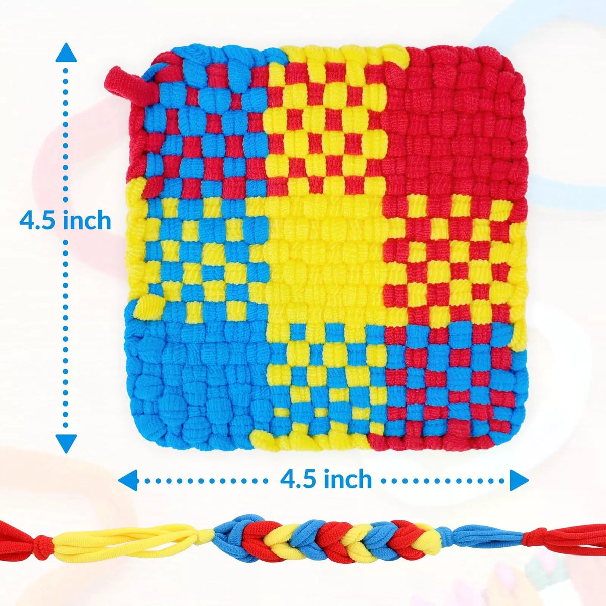 PREBOX Weaving Loom Kit Toys for Kids Onesize, - Red - 1kit [7]