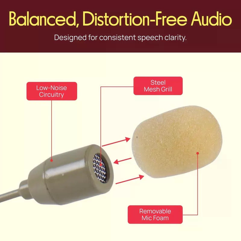 PYLE-PRO On-Ear Audio Condenser Microphone - Portable Small, Beige [7]