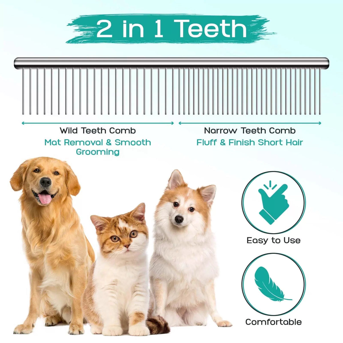 Pawtrim Professional Pet Grooming Kit – 6 in 1 Dog Pack of 6, Blue [5]