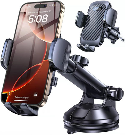 Phone Holders for Your Car Holder Mount【Super Suction】Cell Dark Black [1]