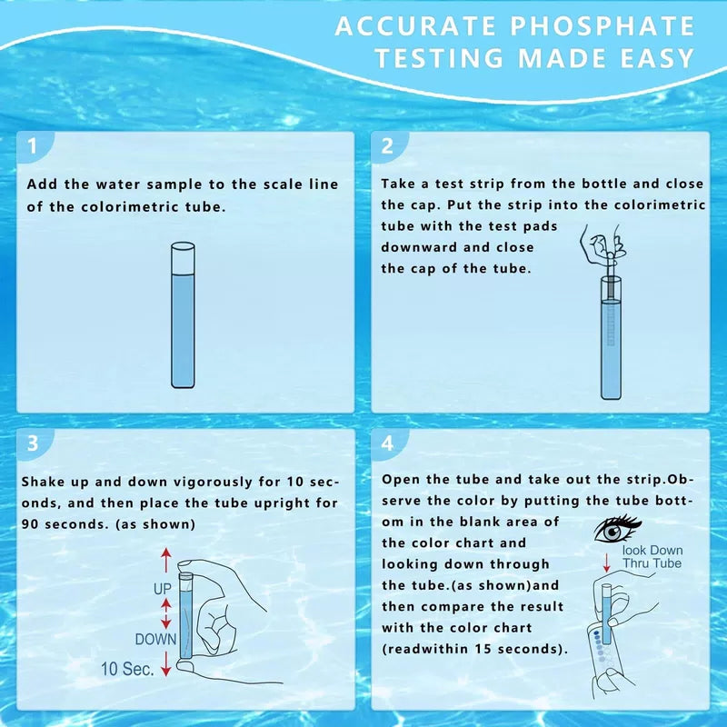 Phosphate Test Kit for Pool: 50PCS Strips Swimming Pool 50 [4]