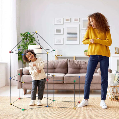 PicassoTiles Kids Fort 23*12.75*2in, Multi-purpose and Tunnel Structure [3]