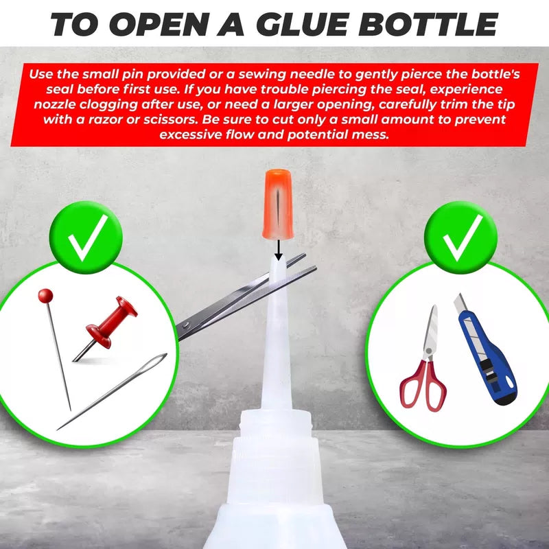 Plastic Glue for Models, Miniatures, Legos, PLA, 3D Printing 1 Pack, Clear [2]