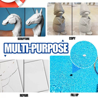Pool Putty - 10oz 2 Part Epoxy Repair Kit Leak Sealer 10 oz, White [4]