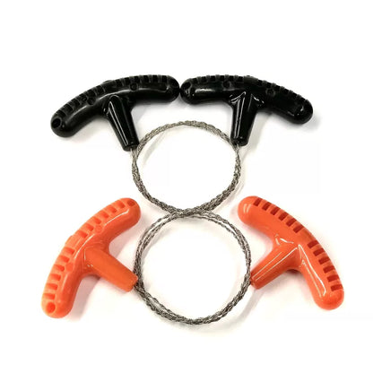Portable Stainless Steel Wire Saw with Finger Handle Outdoor Camping Hiking Pocket Manual Cutting Chain Saws Survive Tool [2]