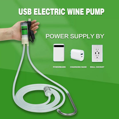Portable USB Electric Auto siphon Self Priming Pump for Bottling Small, White [3]