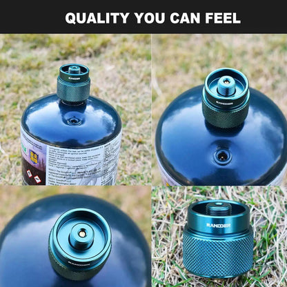 Propane to Butane Adapter Camping Stove Gas Dark Green X 1 Pack [4]