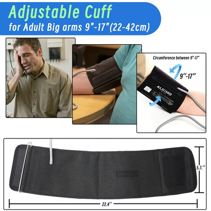 Quality Blood Pressure Cuff Compatible with Omron 9"-17"(22-42cm) Extra Large [4]