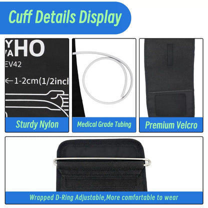 Quality Blood Pressure Cuff Compatible with Omron 9"-17"(22-42cm) Extra Large [5]