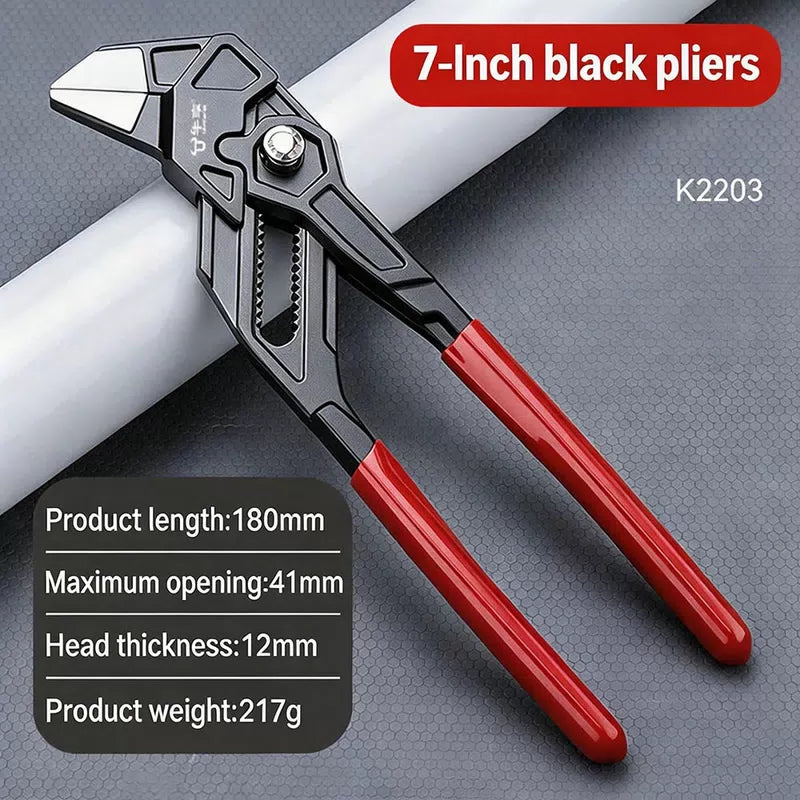 Quick Adjust Water Pump Pliers Adjustable Pipe Wrench Self Locking Plumbing Tool for Household DIY Faucet Manual Clamping [7]