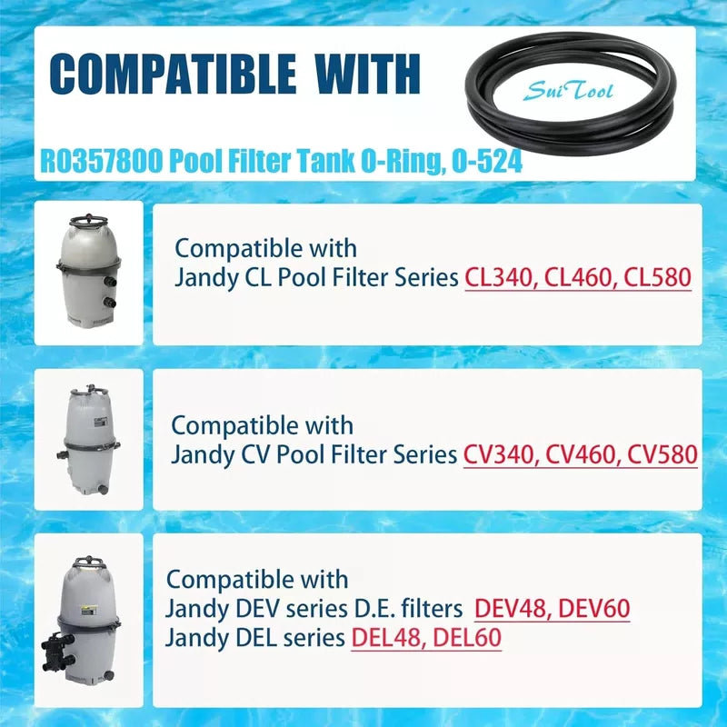 R0357800 Pool Filter Tank O-Ring Replacement for Jandy CL340, CL460, CL580,... [3]