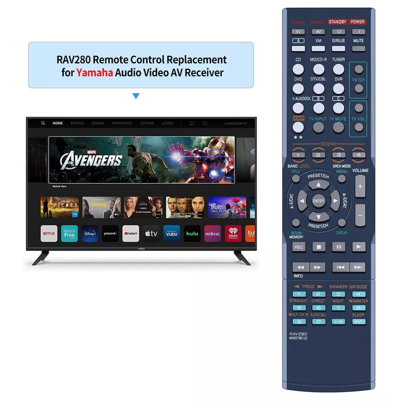 RAV280 WN05780 Remote Control For Yamaha AV Receiver RX-V463 RX-V563 RXV463 [2]