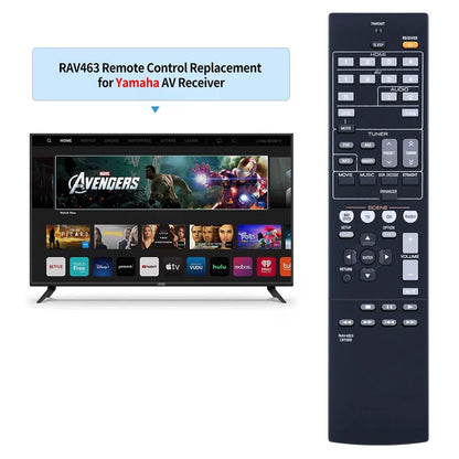 RAV463 ZA11350 Remote Control For Yamaha AV Receiver HTR-3066 RX-V375BL RX-V375 [2]