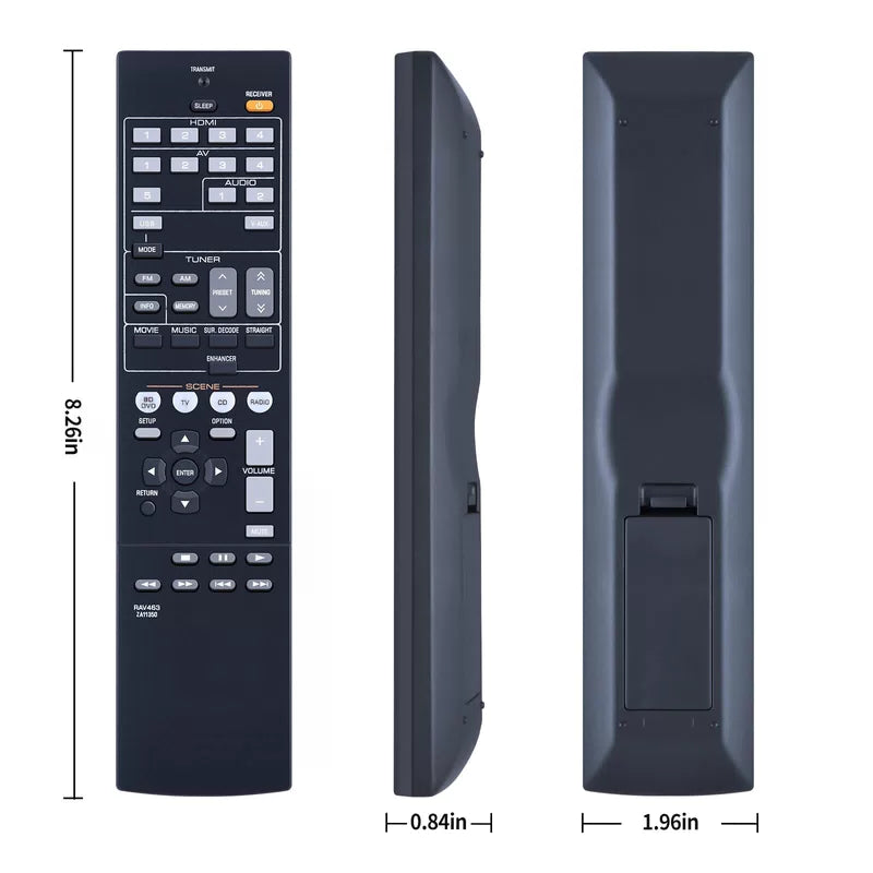 RAV463 ZA11350 Remote Control For Yamaha AV Receiver HTR-3066 RX-V375BL RX-V375 [5]