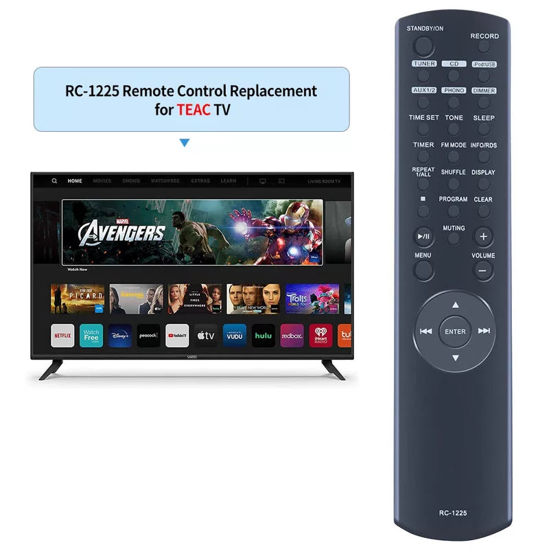 RC-1225 RC1225 Remote Control For TEAC Smart LED TV CR-H500 CRH500NT [2]